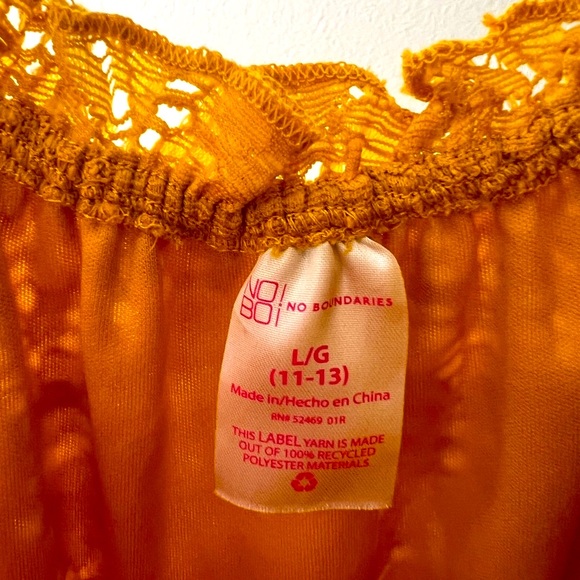 Mustard Yellow Off Shoulder Blouse - Picture 3 of 3